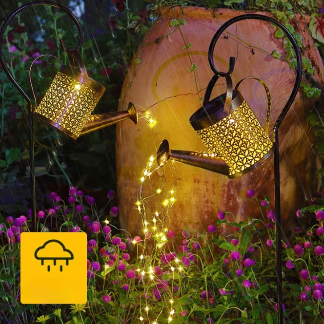 EnchantaCan - Arrosoir à énergie solaire avec lueur mystique