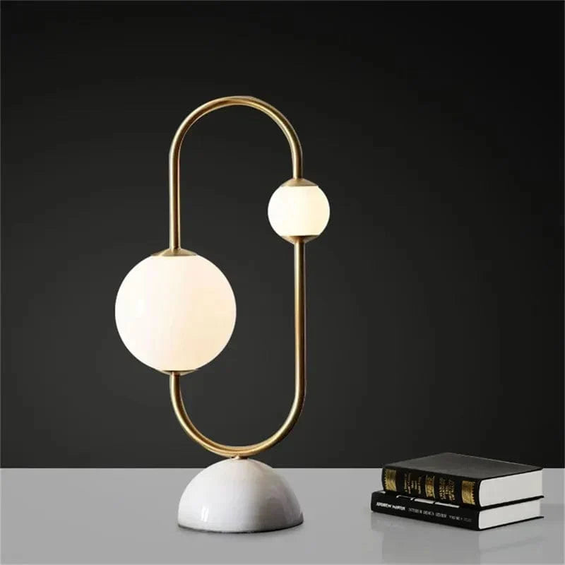 Ardélia – Lampe de Table LED Minimaliste Blanche pour Salon