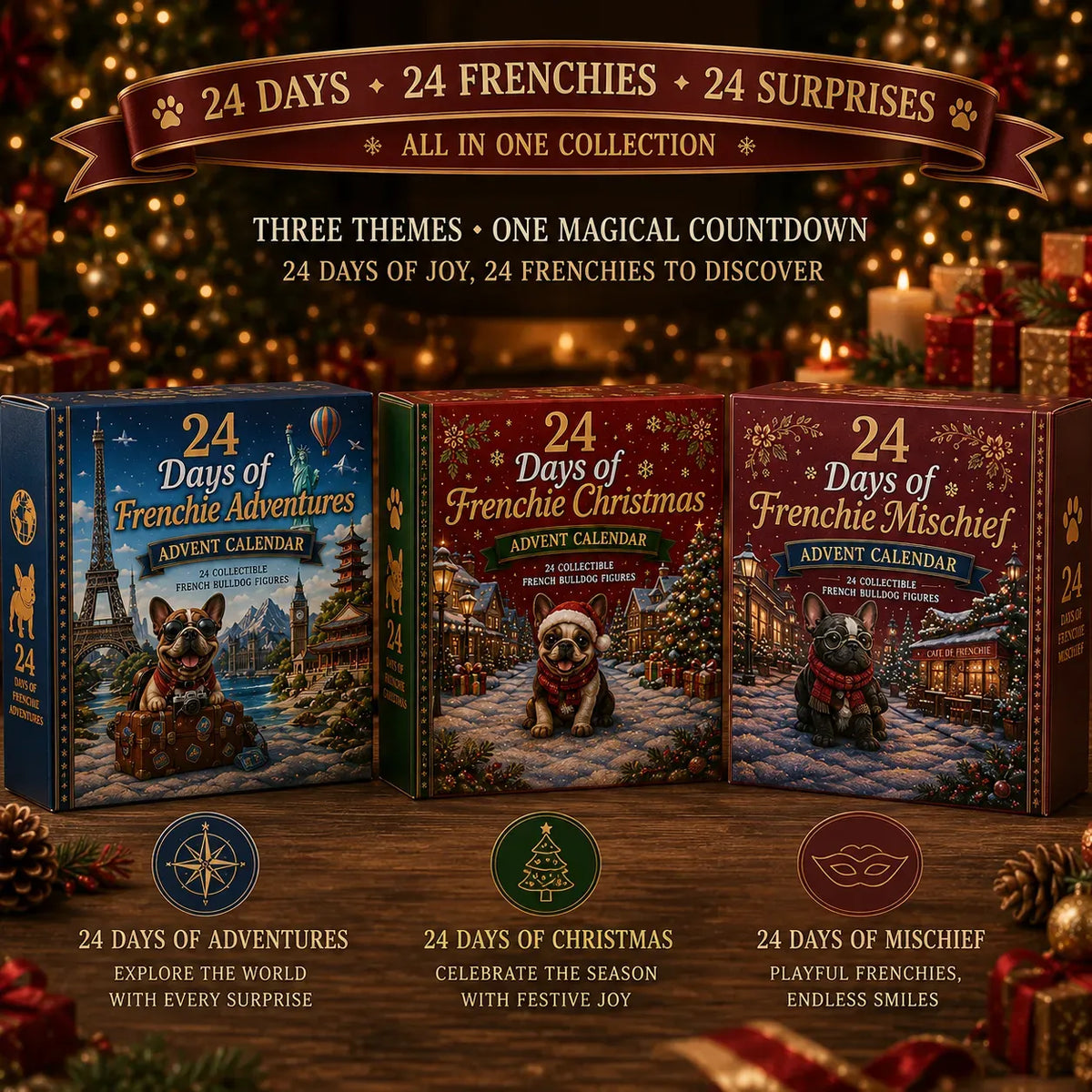 Calendrier de l'Avent Bouledogue Français 2026