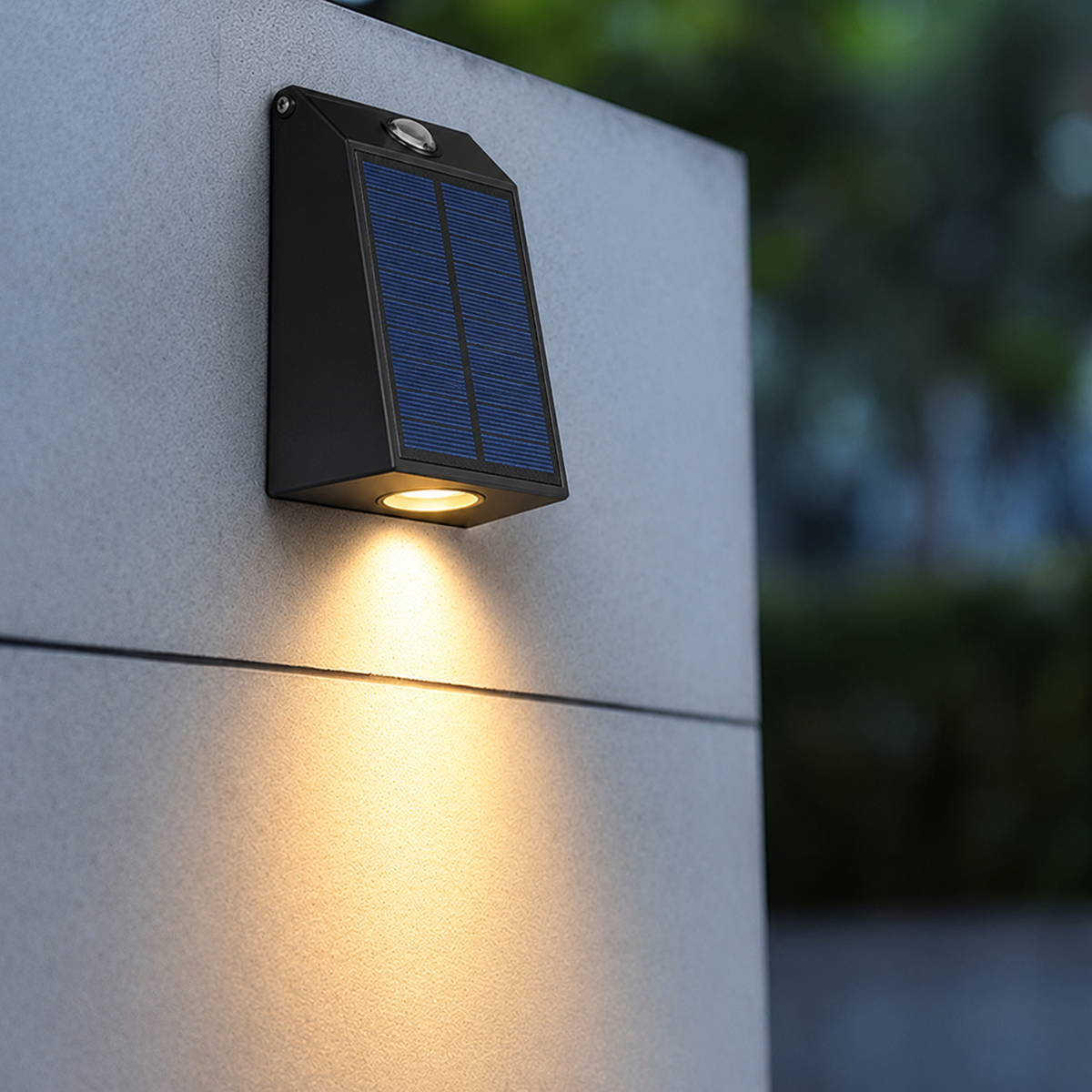 Design moderne minimaliste solaire extérieur lumière chaude étanche pour jardin et terrasse