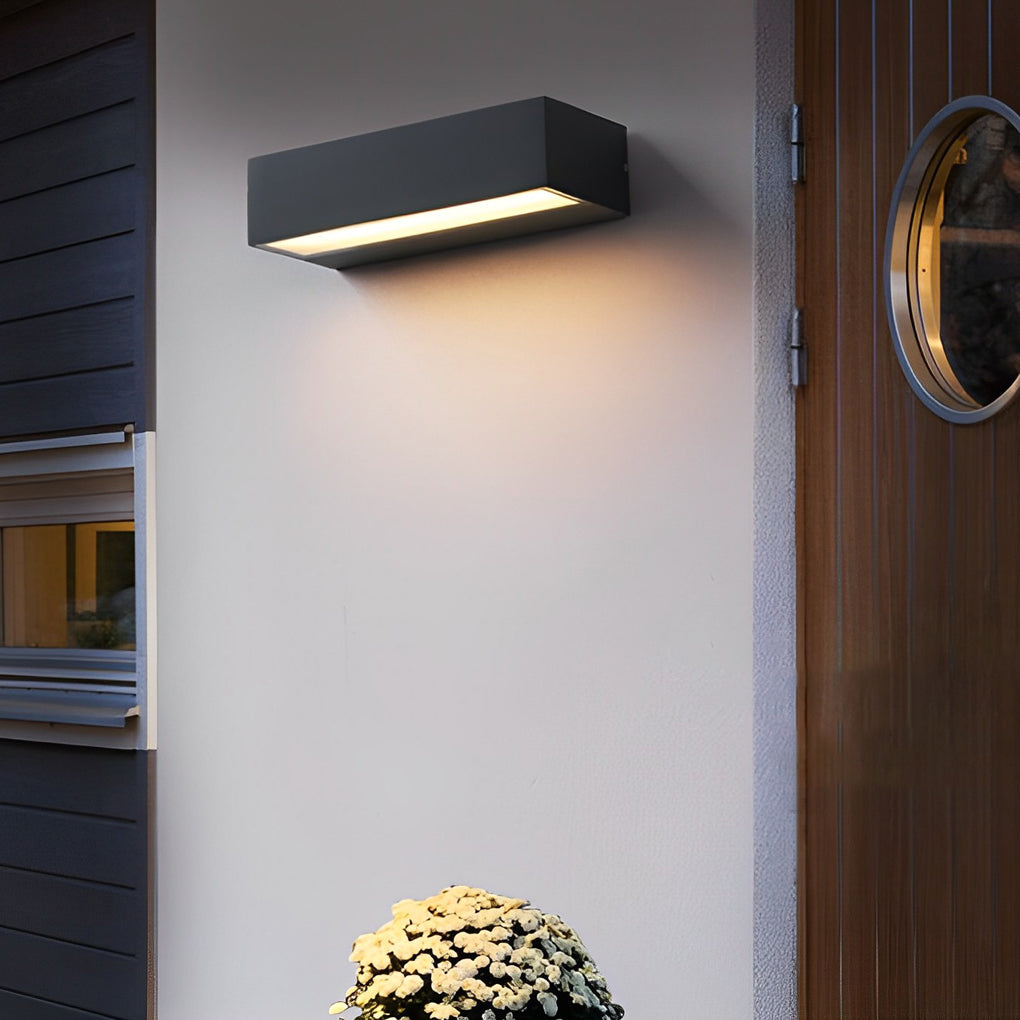 Applique murale LED blanc chaud extérieur IP65 aluminium design moderne étanche pour façade