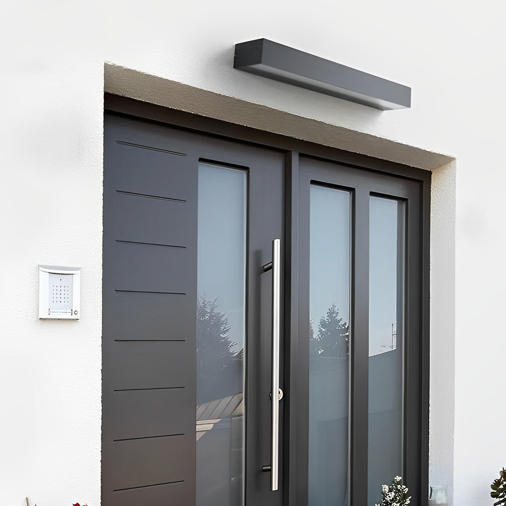 Applique murale LED blanc chaud extérieur IP65 aluminium design moderne étanche pour façade