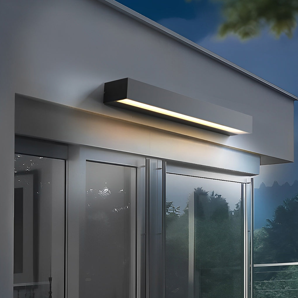 Applique murale LED blanc chaud extérieur IP65 aluminium design moderne étanche pour façade