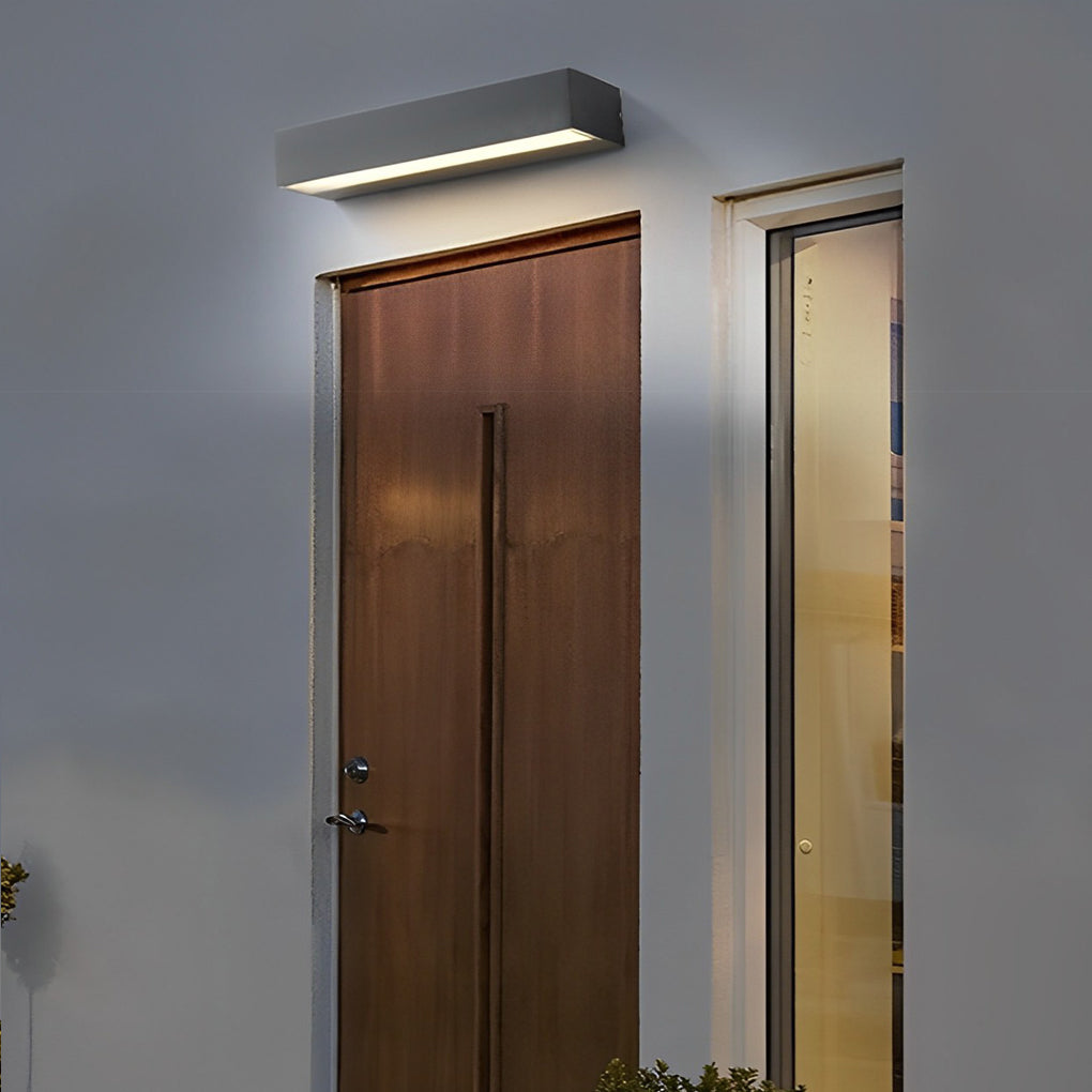 Applique murale LED blanc chaud extérieur IP65 aluminium design moderne étanche pour façade