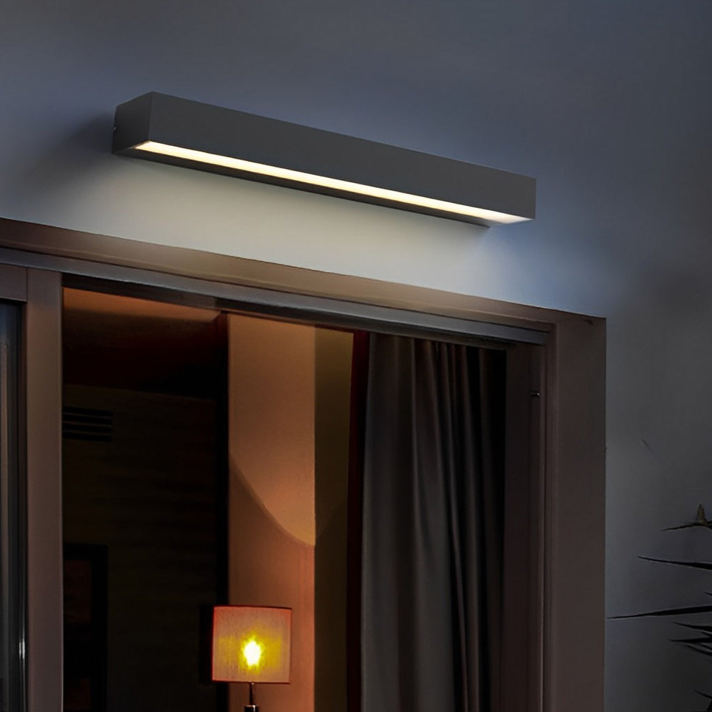Applique murale LED blanc chaud extérieur IP65 aluminium design moderne étanche pour façade
