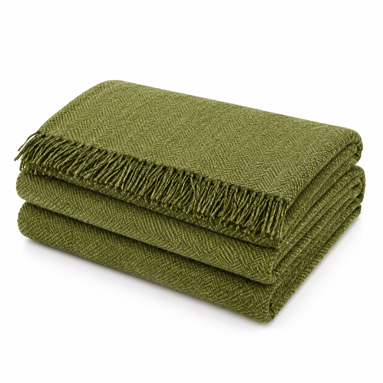 Housse de canapé en chenille avec détails pampilles