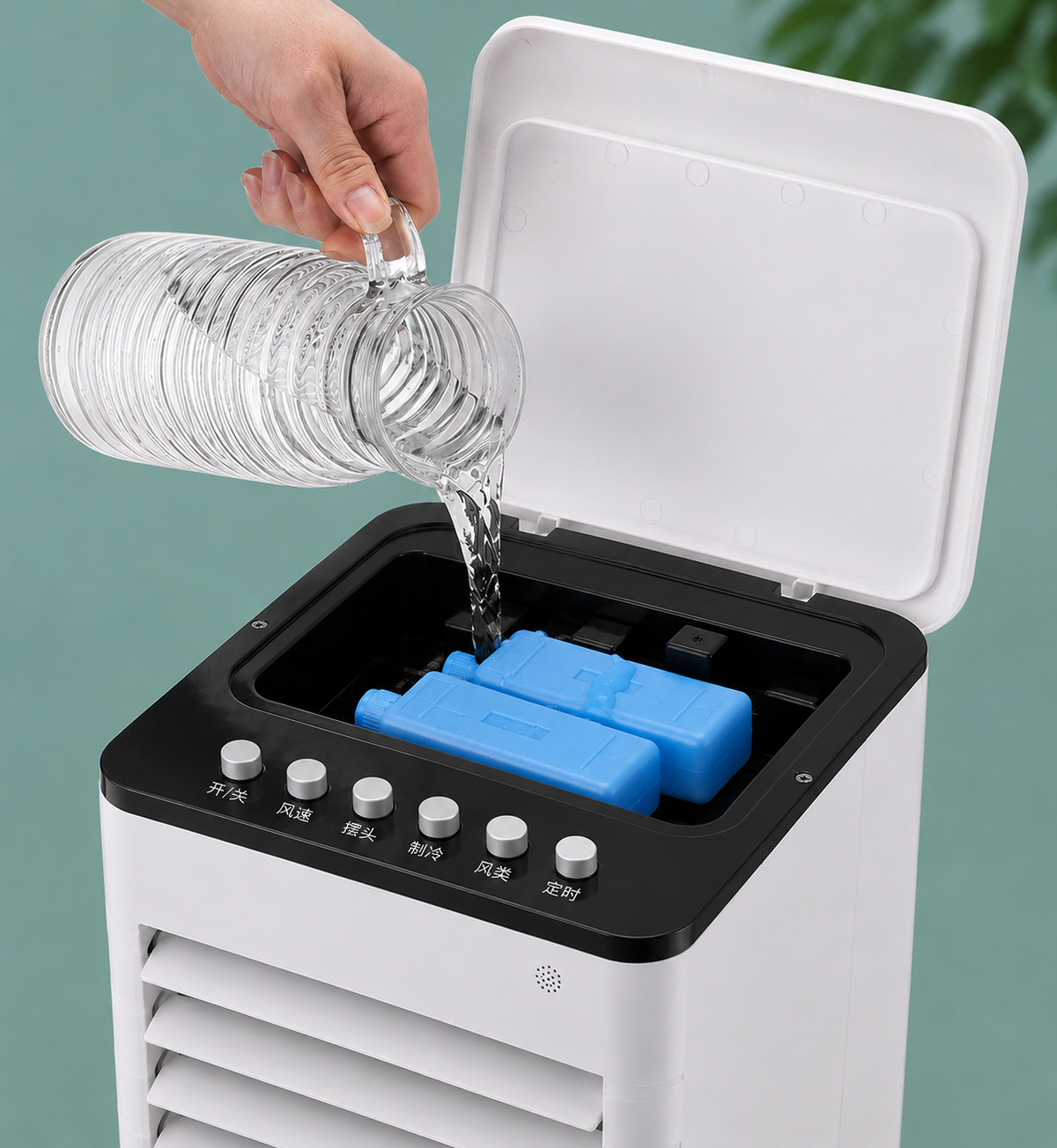 Refroidisseur d'air mobile 3 en 1 avec humidification et purification
