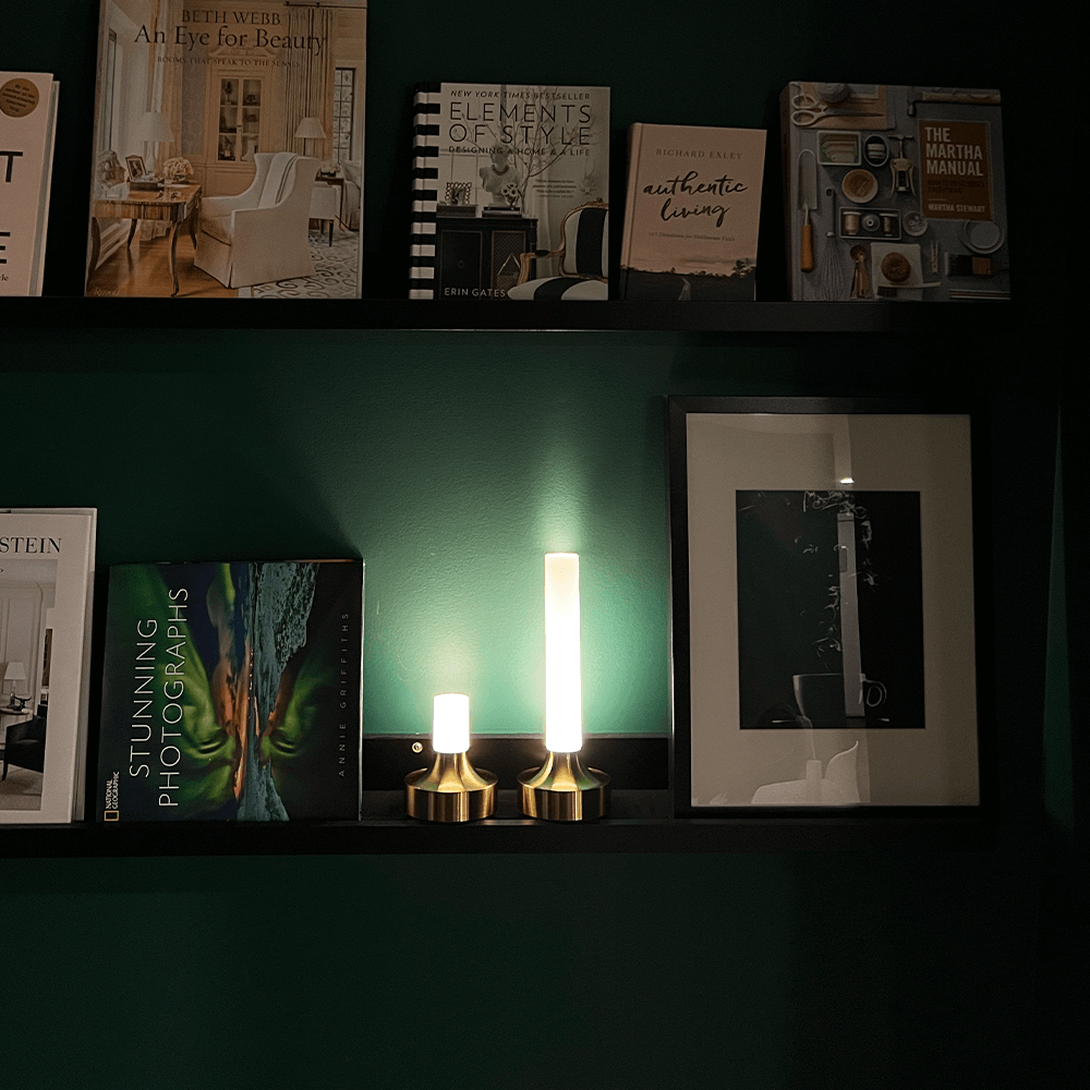 BoruGlow | Lampe de Table Sans Fil – LED Dimmable Étanche Intérieur/Extérieur