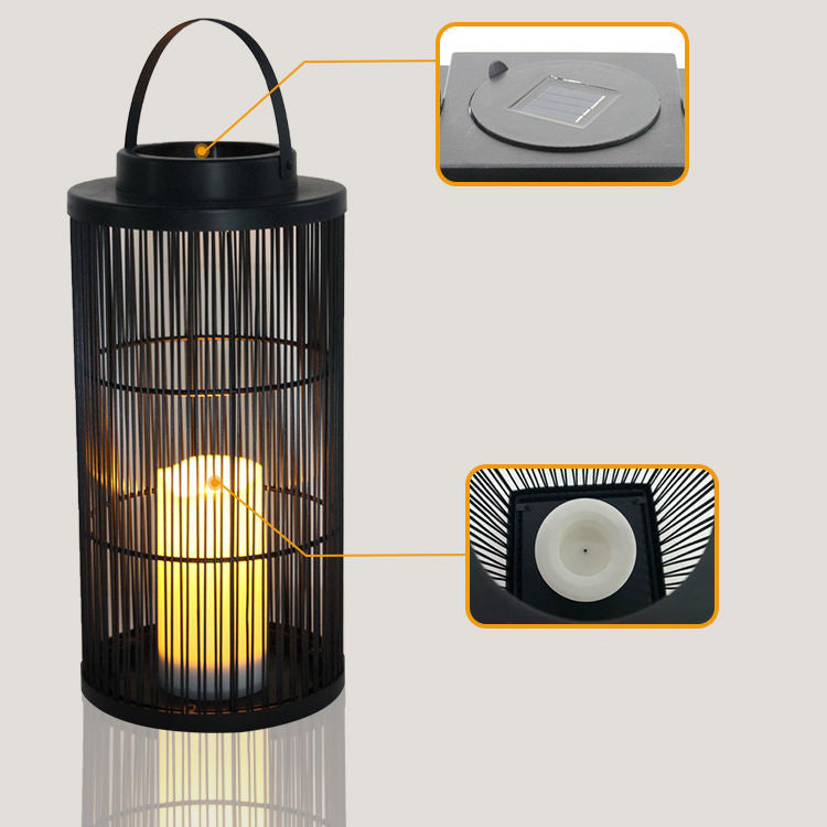 Lampe extérieure solaire LED décorative jardin terrasse lumière chaude autonome design boho