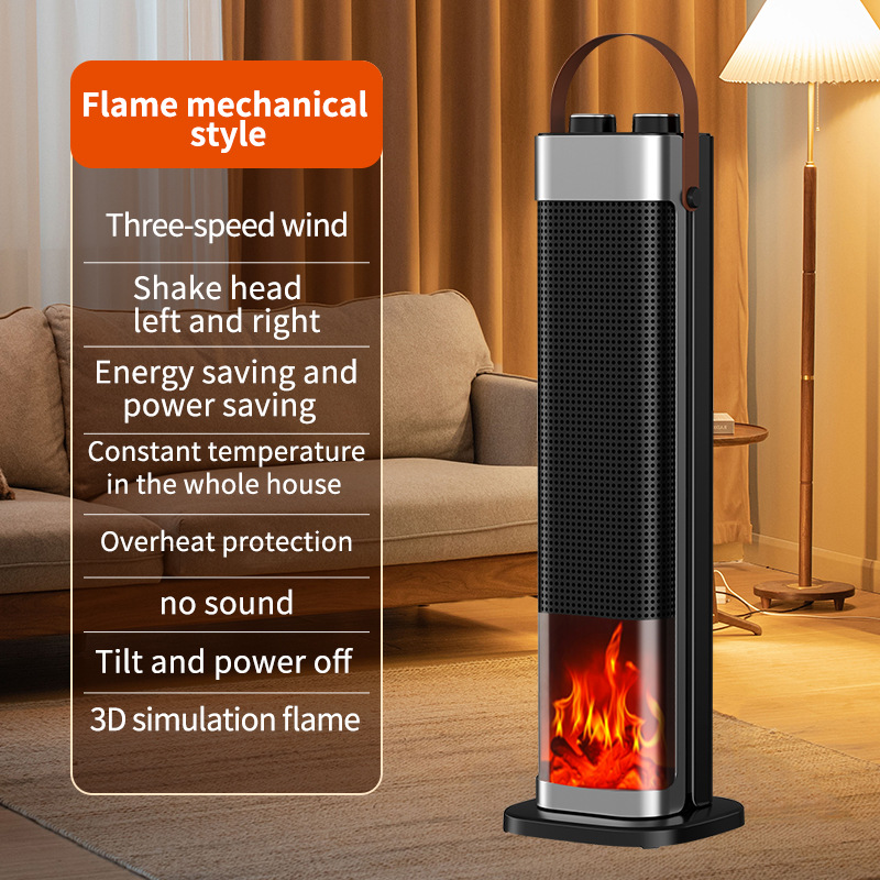 Chauffage d'appoint soufflant avec télécommande et minuterie