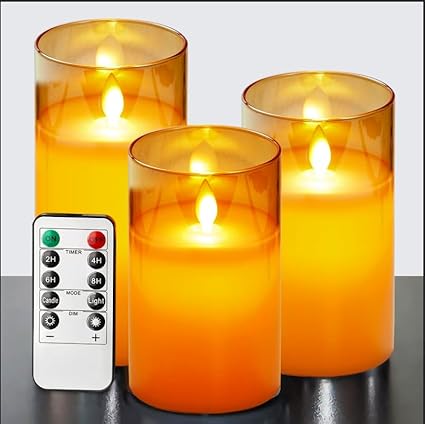 Bougies LED modernes avec télécommande