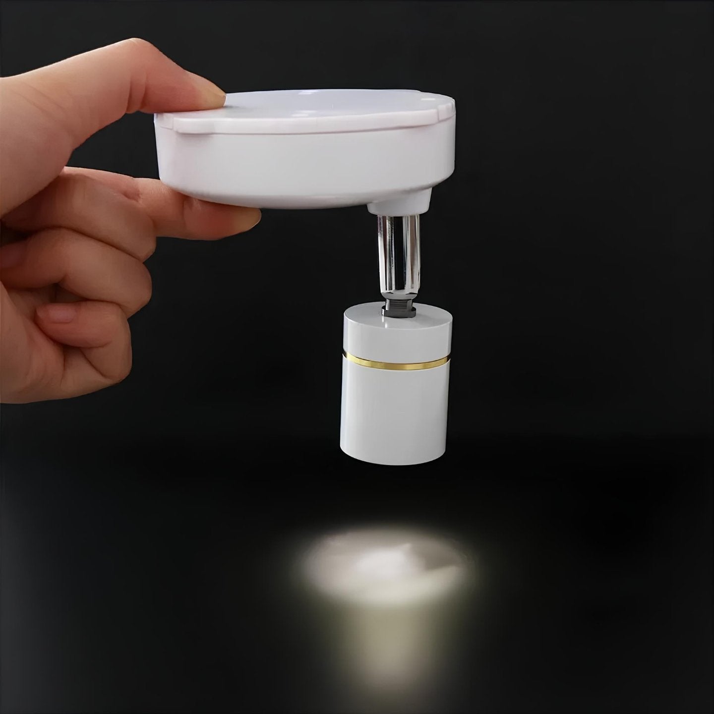 Applique Murale EasyStick LED Adhésive Noire pour Salon