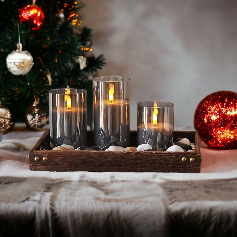 Bougies LED modernes avec télécommande