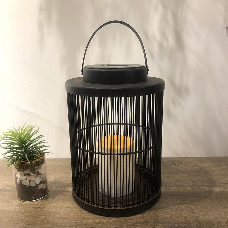 Lampe extérieure solaire LED décorative jardin terrasse lumière chaude autonome design boho