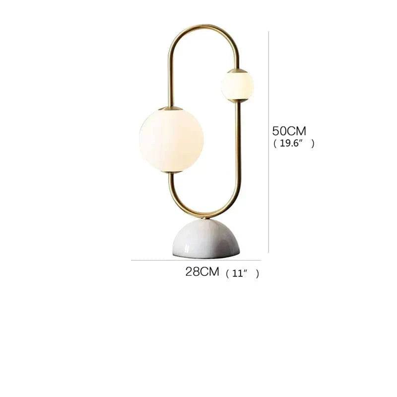 Ardélia – Lampe de Table LED Minimaliste Blanche pour Salon