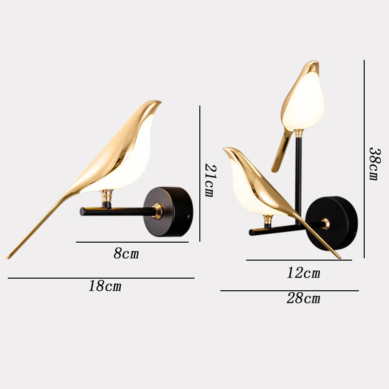 Aviara – Applique Murale Moderne en Forme d’Oiseaux