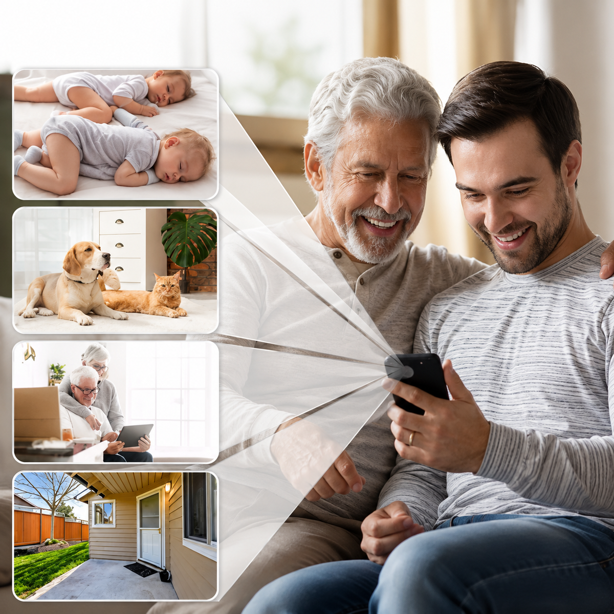 Mini caméra HD avec vision nocturne, caméra de surveillance compacte pour intérieur et extérieur