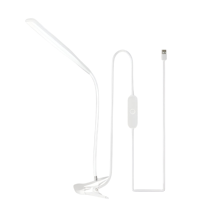 ClipoGlow - Lampe de Bureau LED avec Col de Cygne et Pince