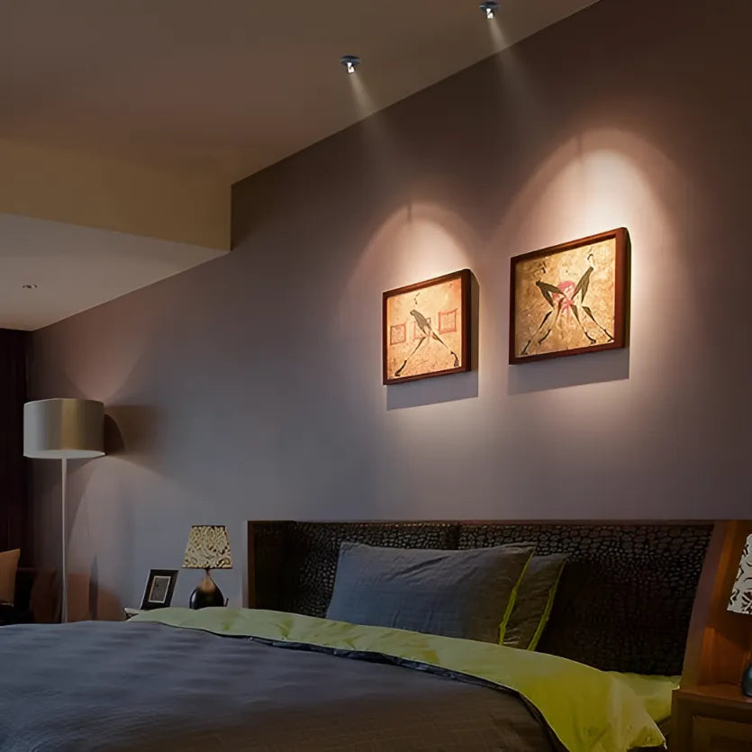 Applique Murale EasyStick LED Adhésive Noire pour Salon