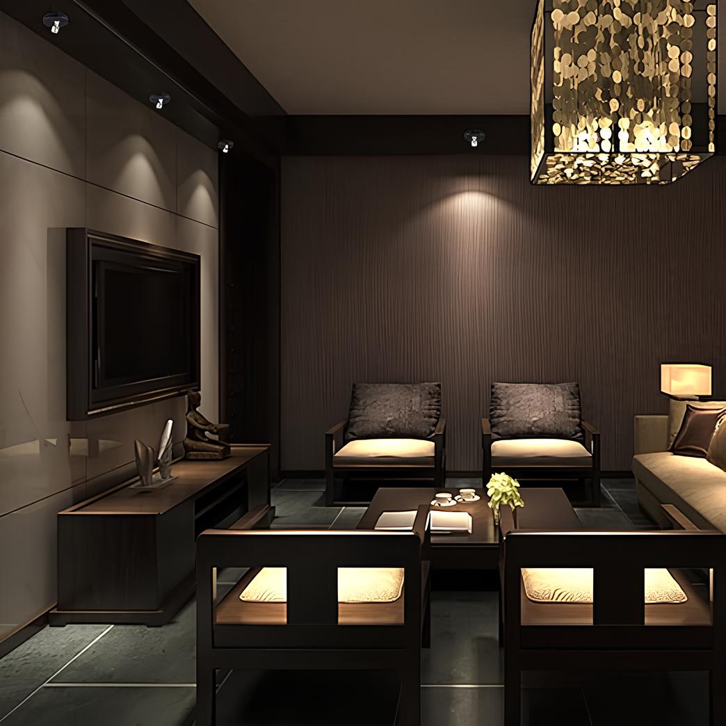Applique Murale EasyStick LED Adhésive Noire pour Salon