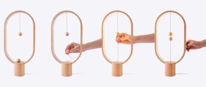 LumoLev – Lampe de Table LED Flottante Moderne Blanche