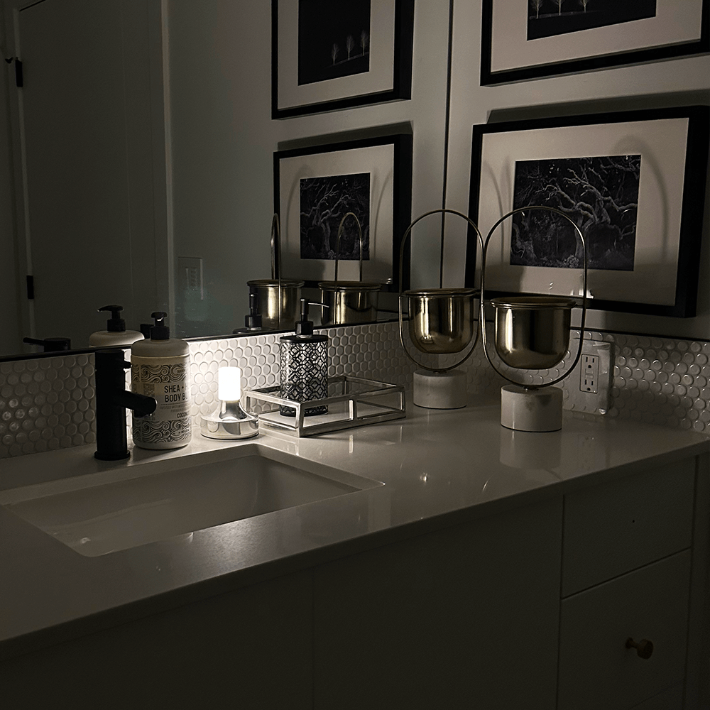 BoruGlow | Lampe de Table Sans Fil – LED Dimmable Étanche Intérieur/Extérieur