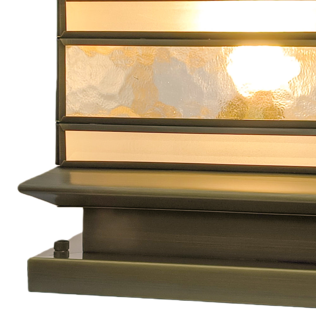 Lampadaire design extérieur solaire LED blanc chaud étanche cuivre décoratif vintage pour jardin