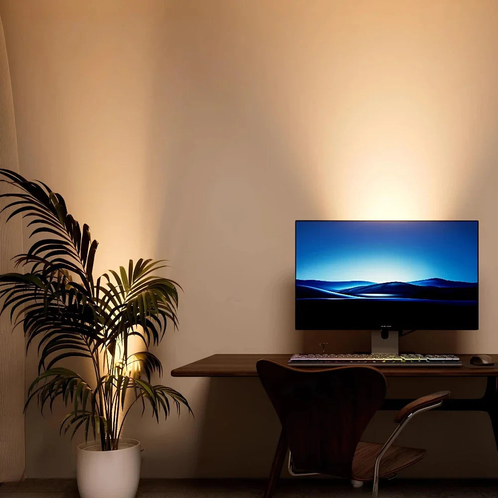 Applique Murale EasyStick LED Adhésive Noire pour Salon